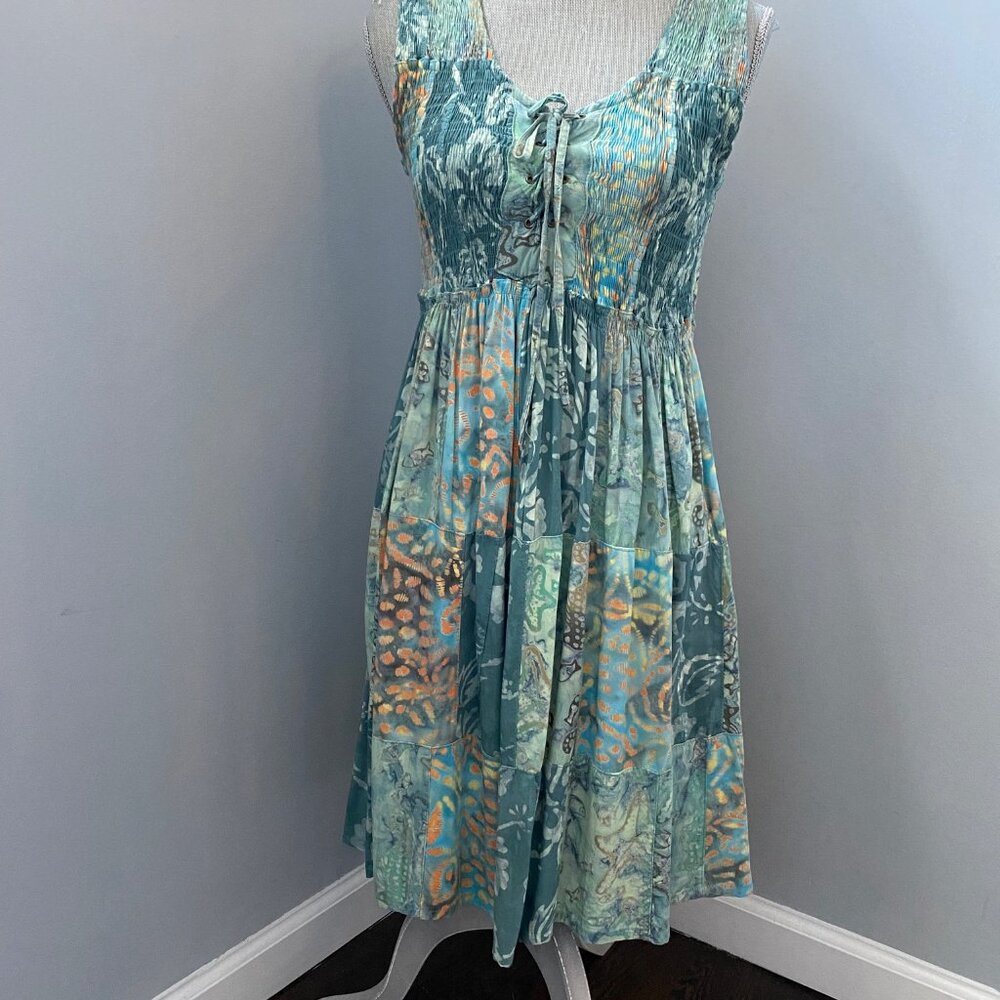 Fit and Flair Cotton Unique Summer Dress Size S